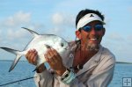 Permit and flyrod in Belize Permit and flyrod in Belize