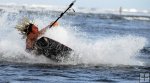 Kite surfer splashdown Kite surfer splashdown