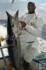 Happy angler, big wahoo Happy angler, big wahoo