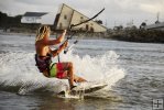Kite surfer cutback Kite surfer cutback