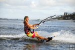 Sunset kite surfer Sunset kite surfer